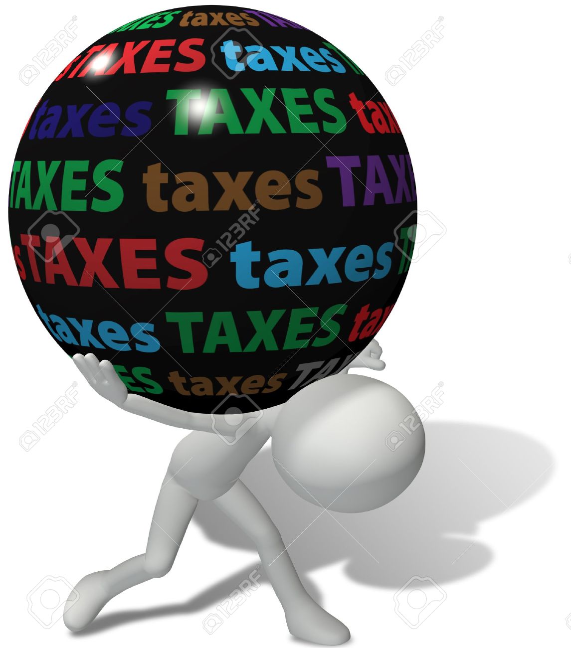 8002528-taxpayer-struggles-under-the-weight-of-a-large-unfair-burden-of-high-taxes