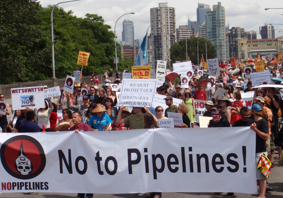 march no to pipelines